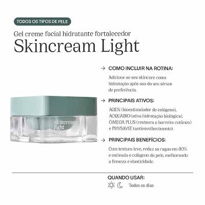 Gel Creme Facial Fortalecedor Care Natural Beauty Skincream Light