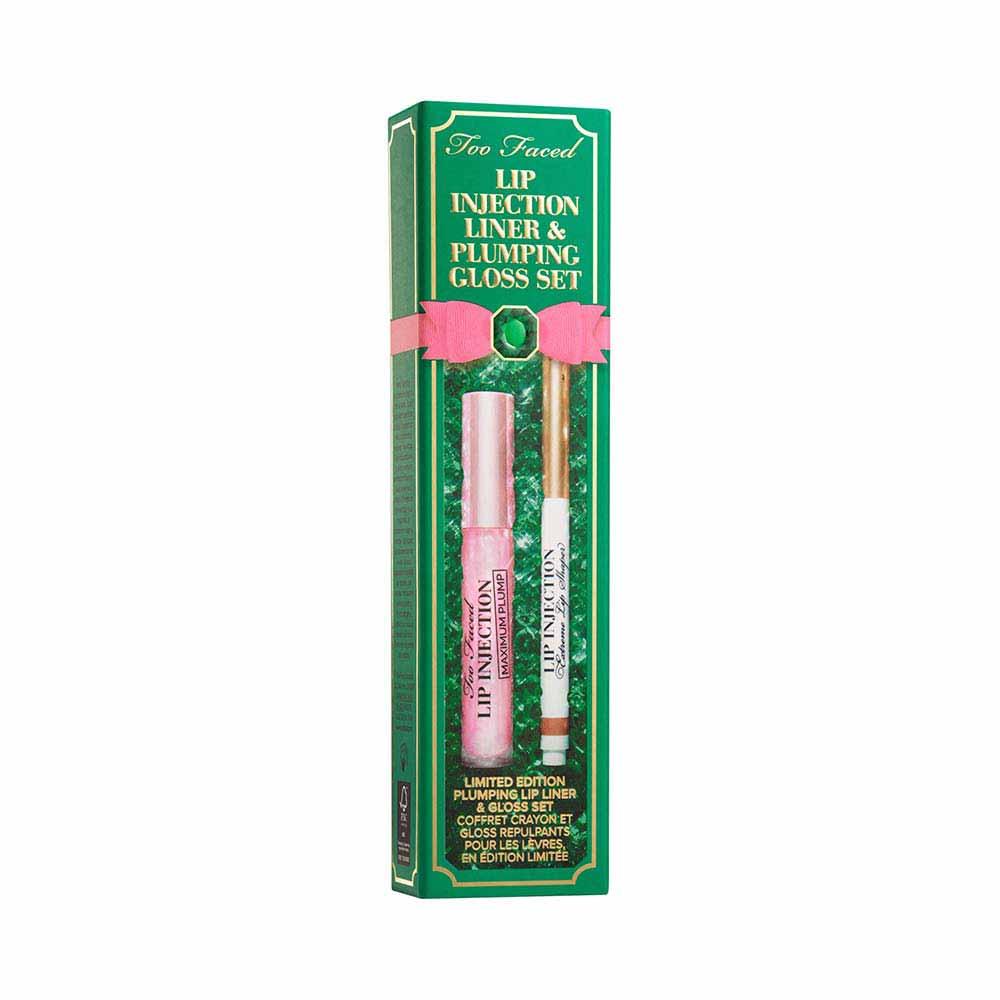 Too Faced Lip Injection Kit de Natal - Lápis + Gloss Labial - 5