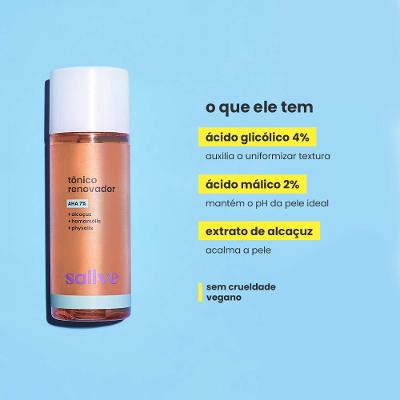 Tônico Facial Renovador Sallve