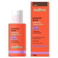 Protetor Solar Facial com Cor Sallve Toque Seco FPS60 - 1