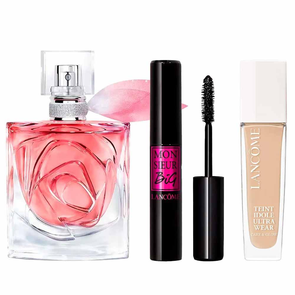 Lancôme - Perfume Feminino EDP La Vie Est Belle + Máscara de Cílios Monsieur Big + Base Teint Idôle Kit Presenteável - 1
