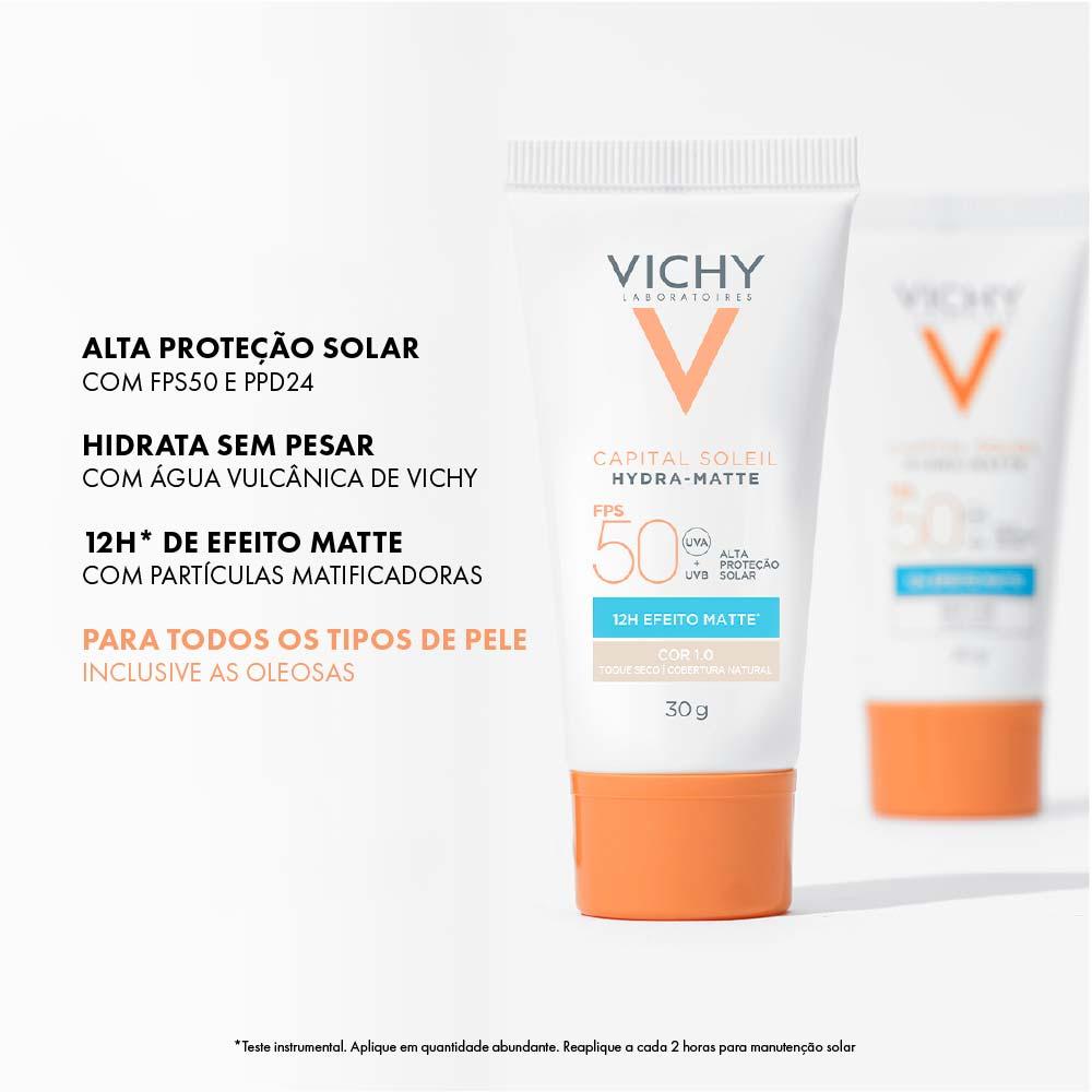 Protetor Solar Facial com Cor Vichy Capital Soleil Hydra-Matte FPS50 - 6