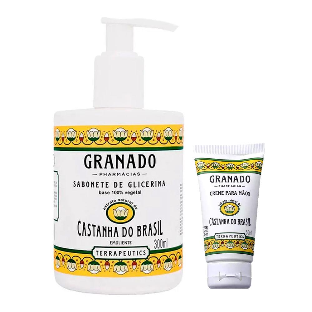 Granado Castanha do Brasil – Sabonete Líquido + Creme para Mãos Kit Presenteável - 1