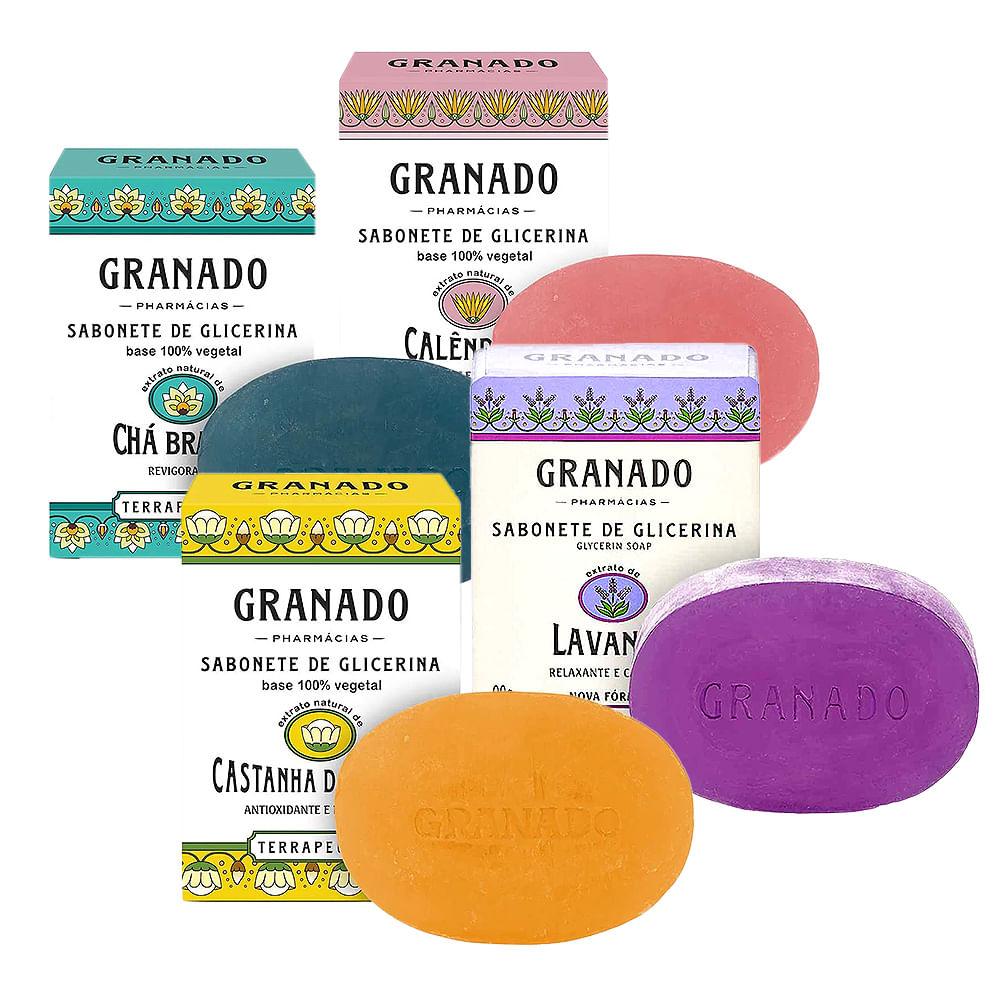 Granado Terrapeutics – 4 unidades de Sabonetes em Barra Kit Presenteável - 1