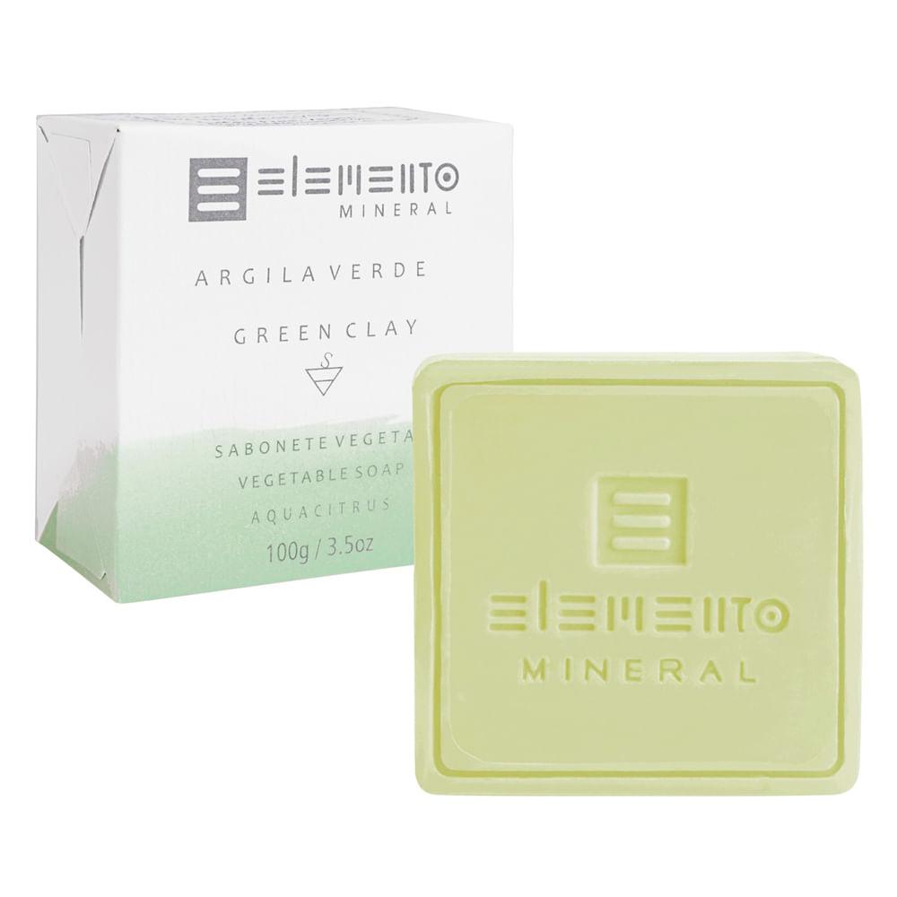 Sabonete Vegetal Elemento Mineral - Argila Verde - 1