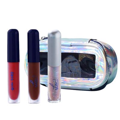 Bruna Tavares BT + Lu Kit - Batom Líquido Trend + Batom Líquido Online + Gloss Labial Pixels + Nécessaire