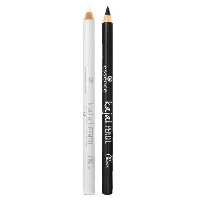 Essence Lápis de Olho Kajal Kit de Maquiagem - 01 Black + 04 White