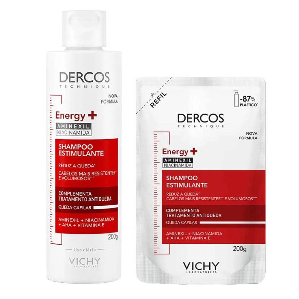 Vichy Dercos Energy+ Kit – Shampoo 200ml + Refil 200ml - 1