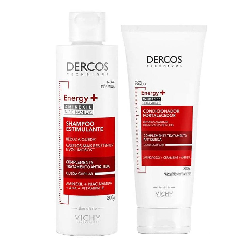 Vichy Dercos Kit – Shampoo Estimulante + Condicionador Energizante Antiqueda - 1