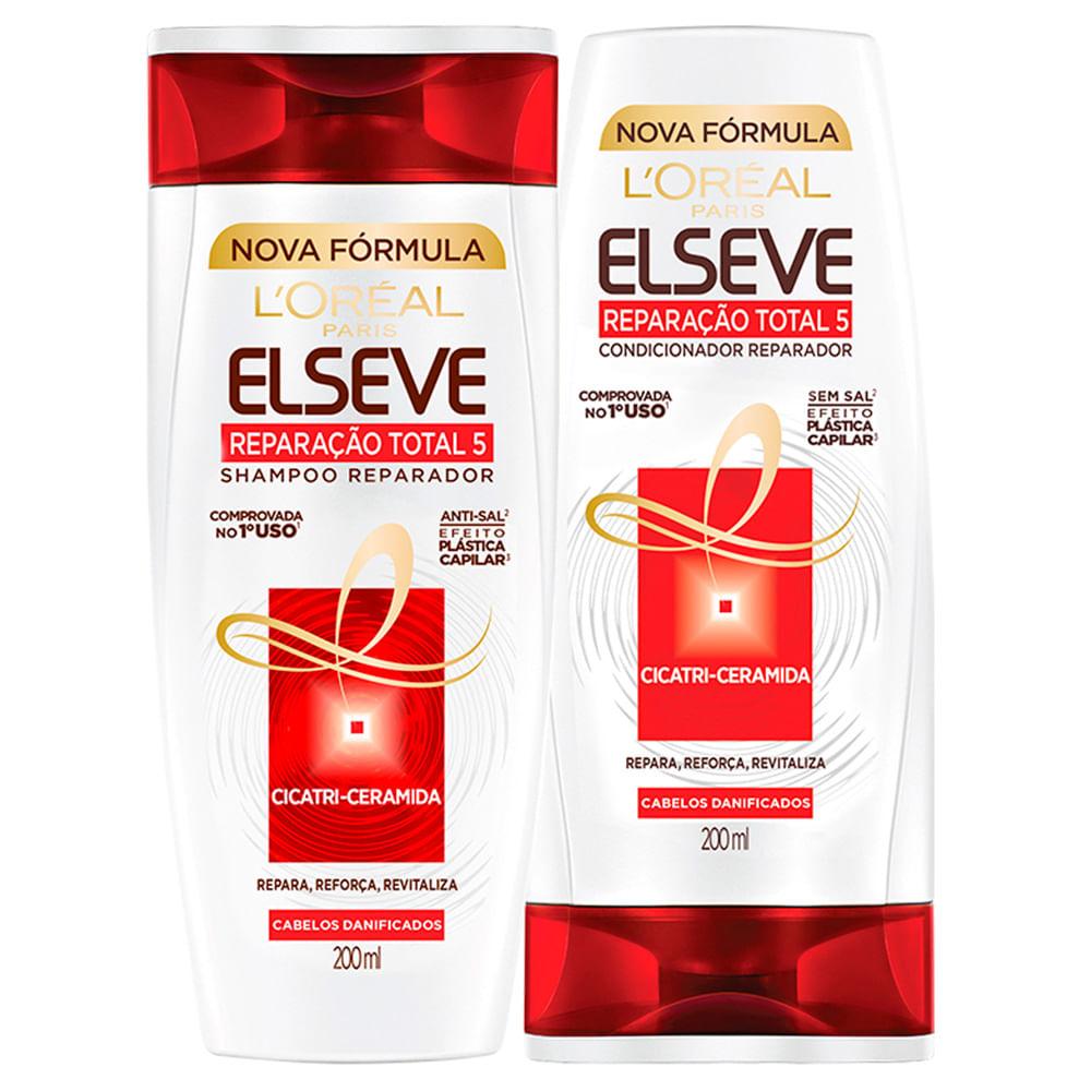 Kit Shampoo + Condicionador L'Oréal Paris Elseve Reparação Total 5+ - 1