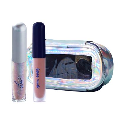 Bruna Tavares BT + Lu Kit - Batom Líquido Feed + Gloss Labial Pixels + Nécessaire
