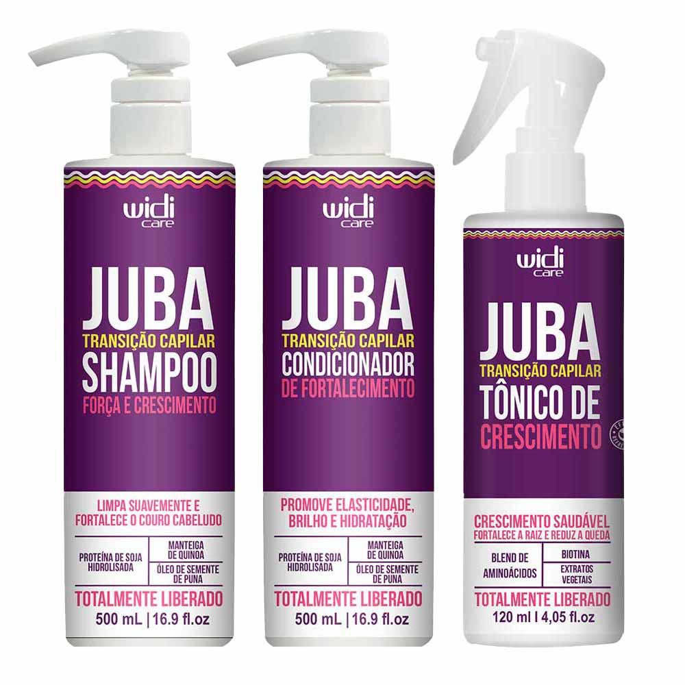 Widi Care Juba Transição Kit – Shampoo + Condicionador + Tônico - 1