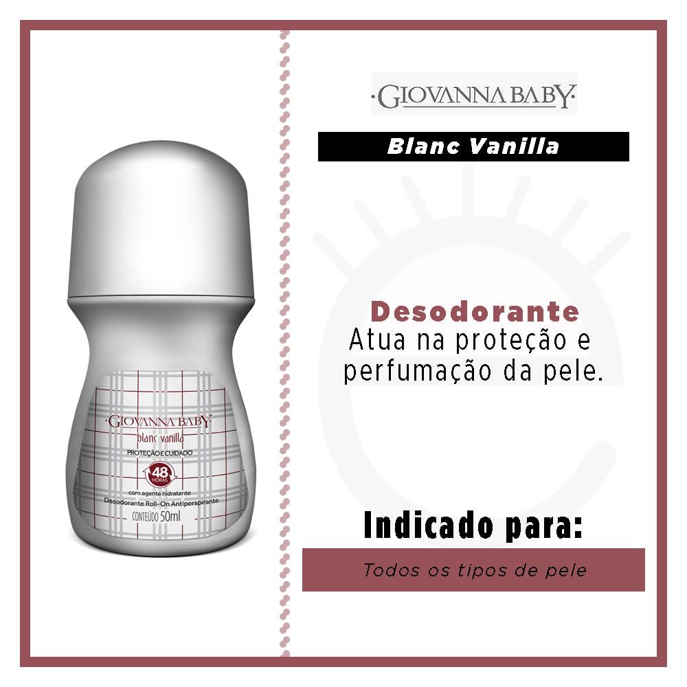 Desodorante Roll On Feminino - Blanc Vanilla - 2
