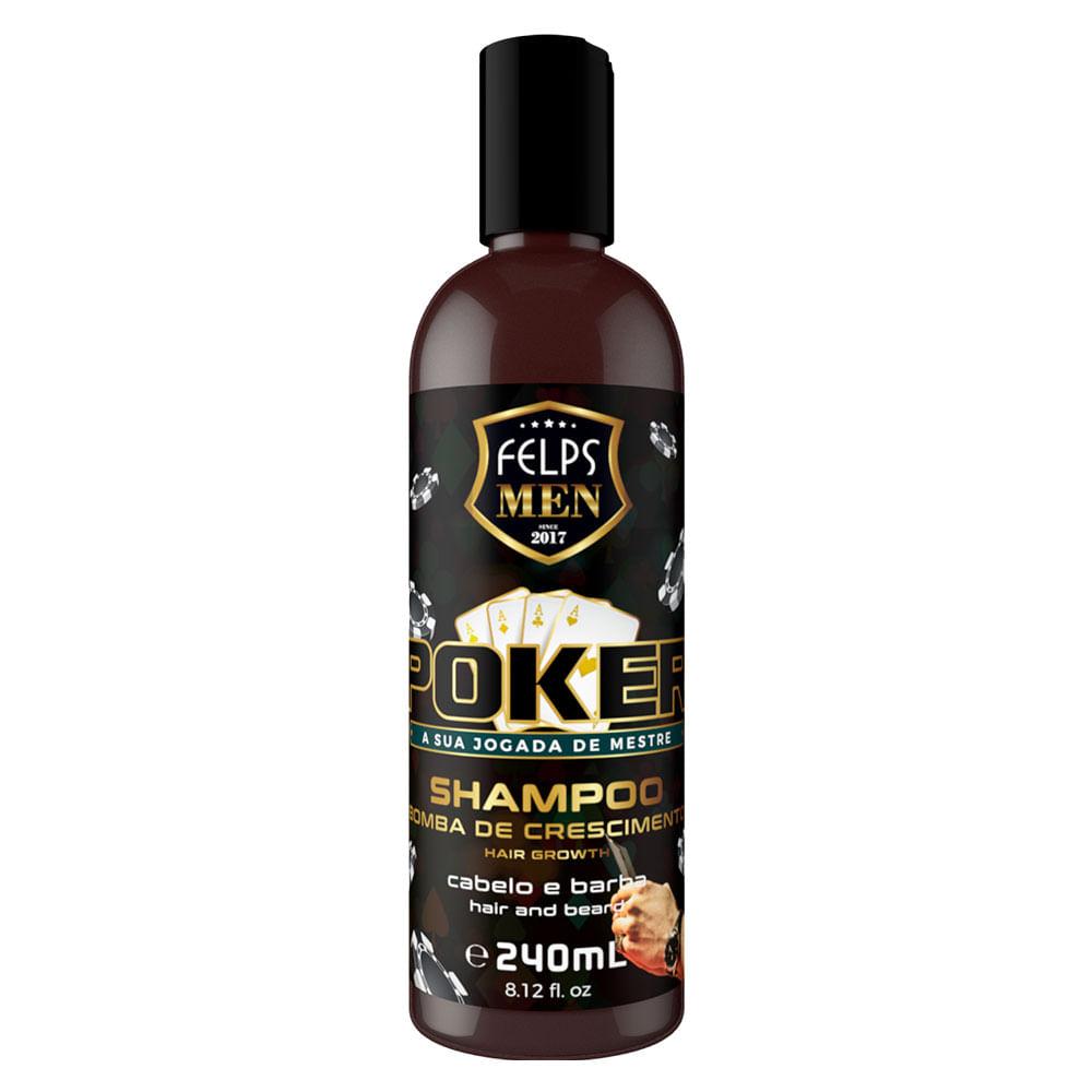Felps Men Poker Shampoo para Cabelo e Barba - 1