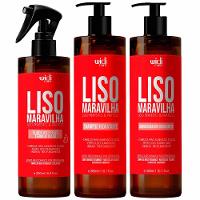 Widi Care Liso Maravilha Kit – Shampoo + Condicionador + Fluído Anti Frizz - 1