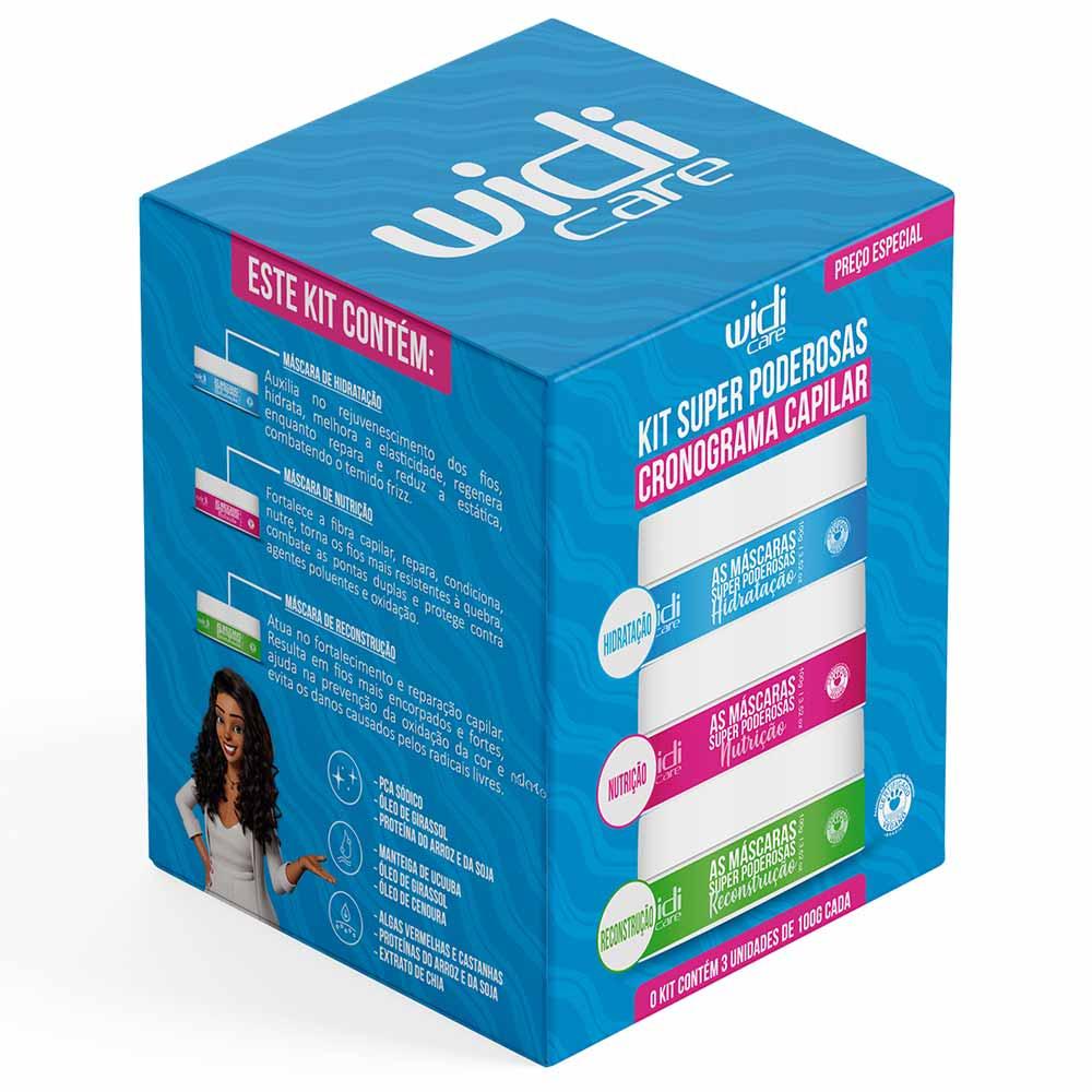 Widi Care Super Poderosas Kit - Cronograma Capilar com 3 Máscaras Condicionantes - 1