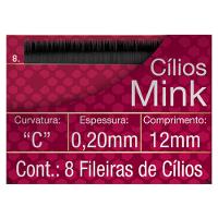 Cílios para Alongamento Belliz - Mink C 020 12mm - 2