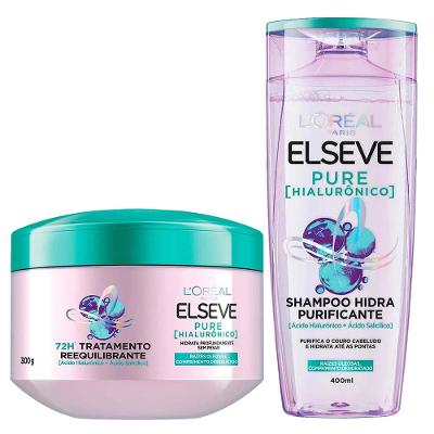 Elseve Pure Hialurônico Kit – Shampoo + Creme de Tratamento