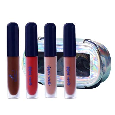 Bruna Tavares BT + Lu Kit com 4 Batons Líquidos + Nécessaire