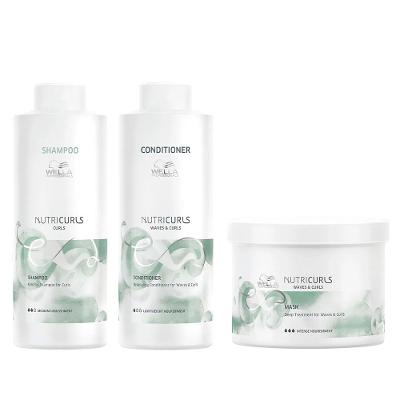 Wella Professionals NutriCurls Kit – Shampoo + Condicionador + Máscara