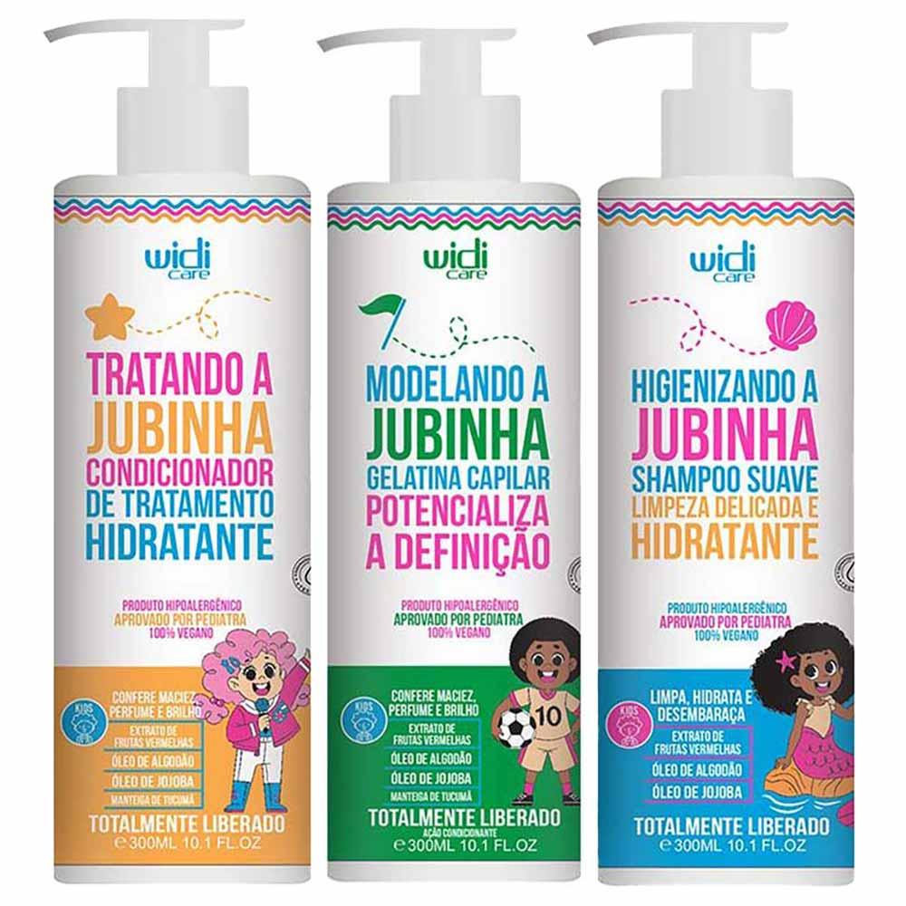 Widi Care Tratando a Jubinha Kit – Shampoo + Condicionador + Gelatina - 1