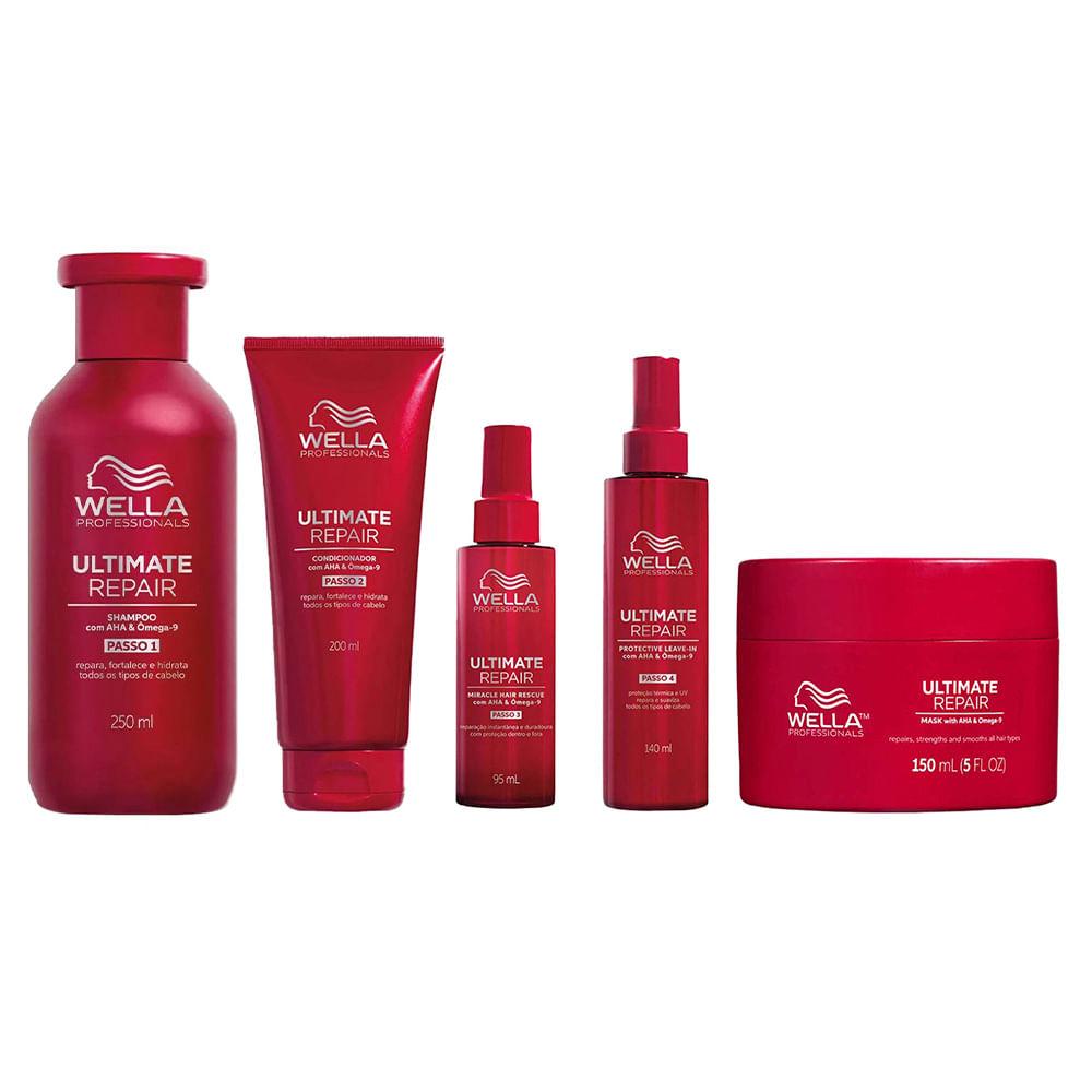 Professionals Ultimate Repair Kit - Shampoo + Condicionador + Leave-In + Protetor + Máscara - 1