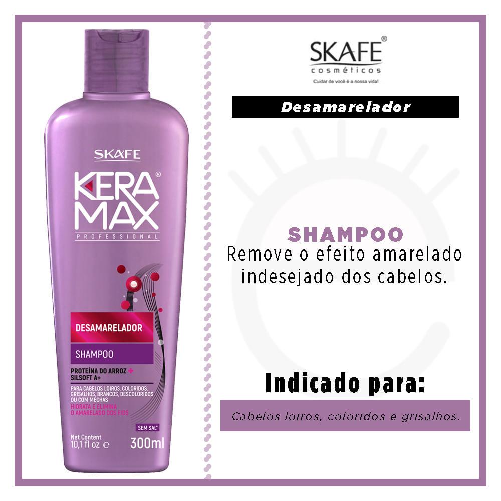 Shampoo Keramax Desamarelador Skafe - 2