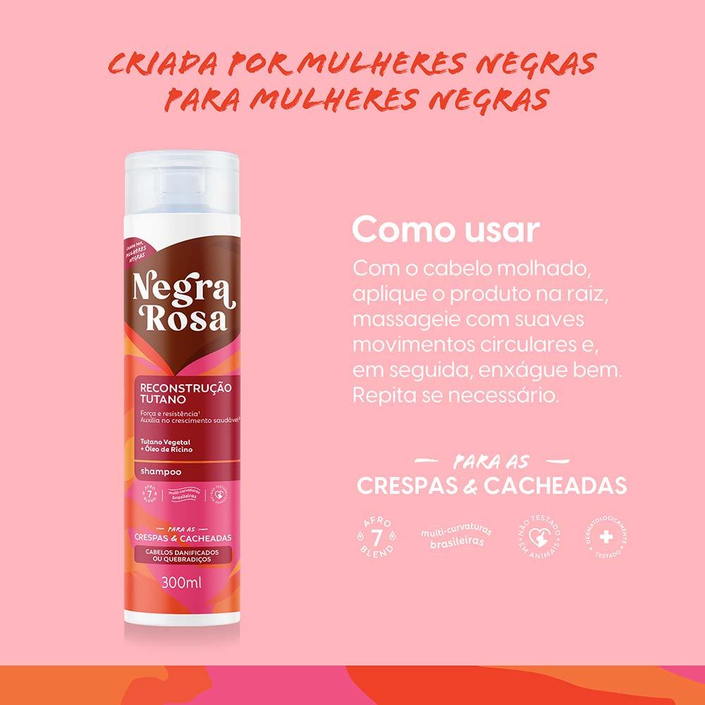 Negra Rosa Reconstrução Shampoo - 5
