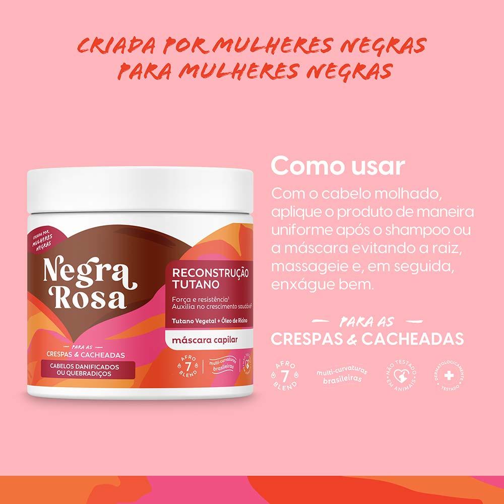 Negra Rosa Máscara de Reconstrução - 6