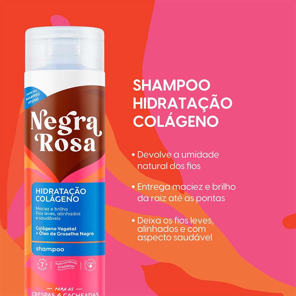 Negra Rosa Hidratação Shampoo - 3