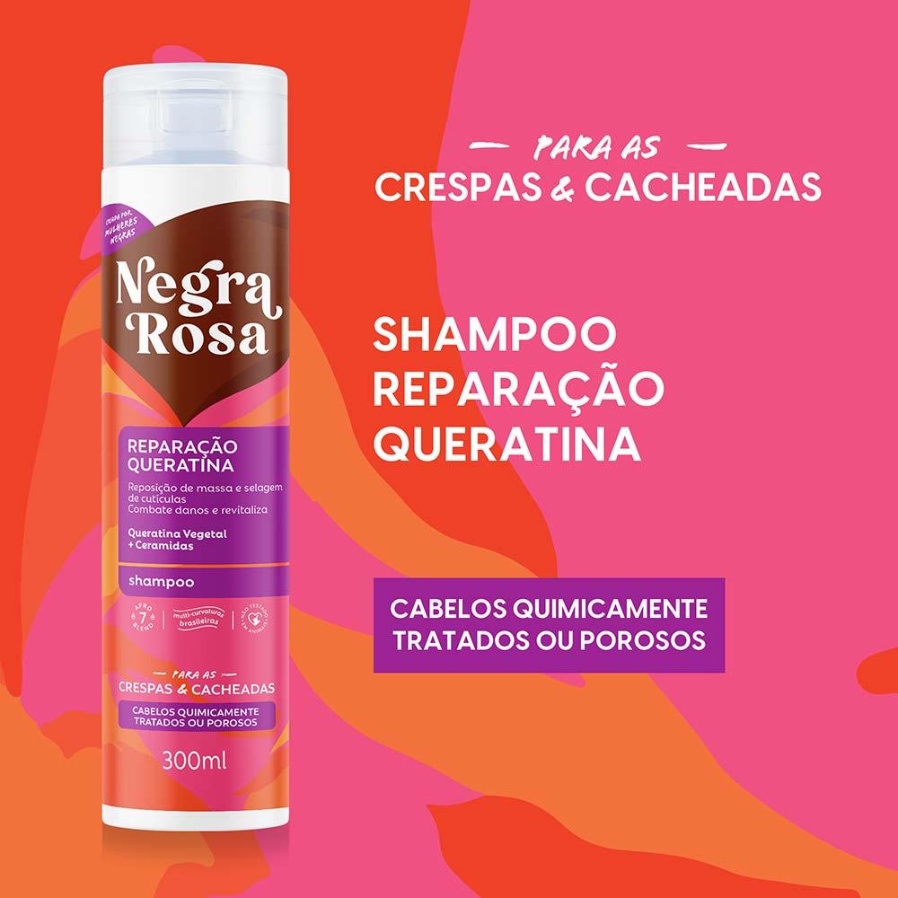 Negra Rosa Queratina Shampoo - 2