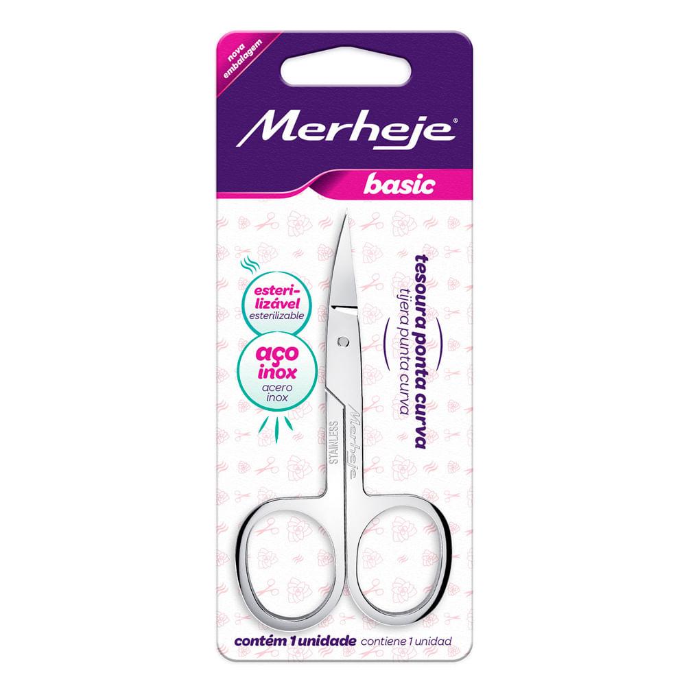 Basic Ponta Curva Merheje - Tesoura para Unha - 2