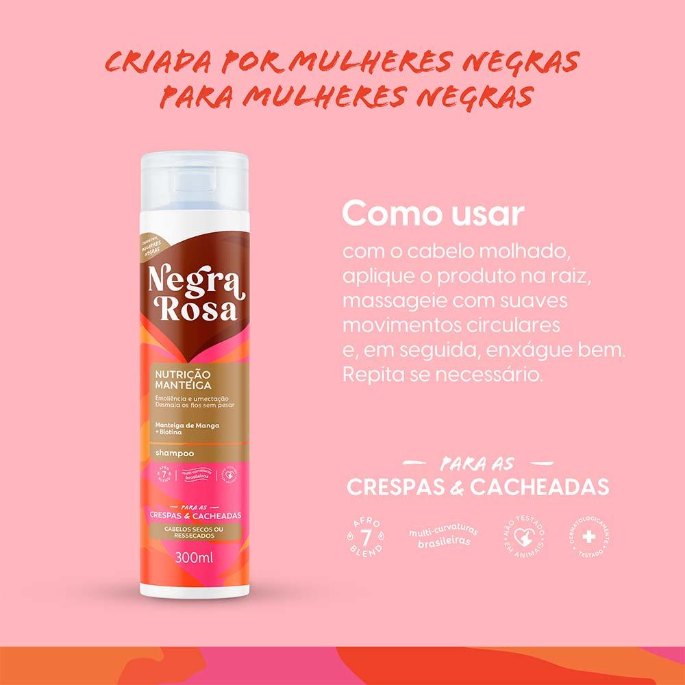 Negra Rosa Nutrição Shampoo - 5