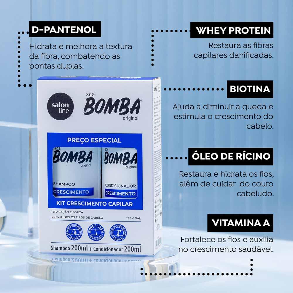 Salon Line S.O.S Bomba Kit - Shampoo + Condicionador - 5
