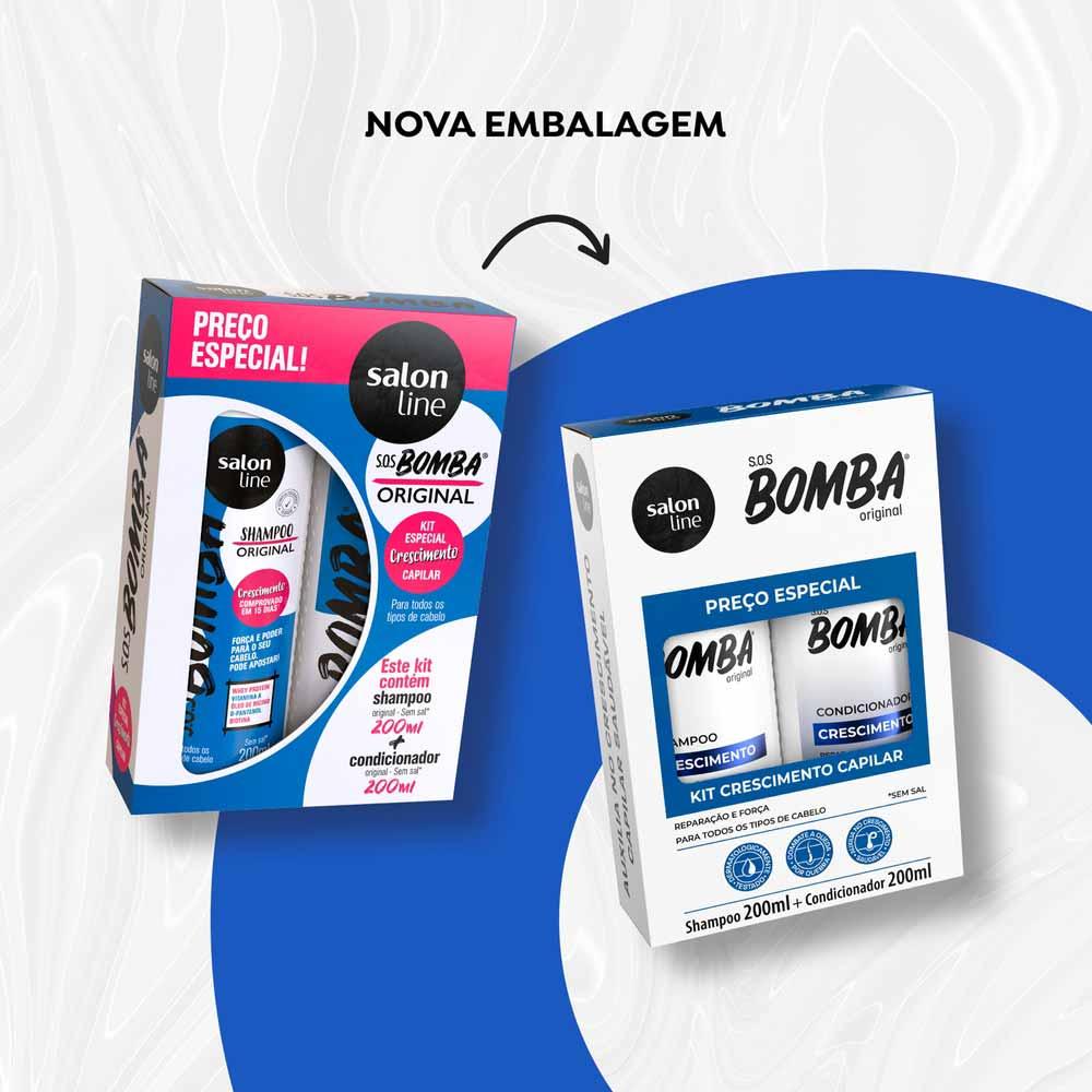 Salon Line S.O.S Bomba Kit - Shampoo + Condicionador - 8