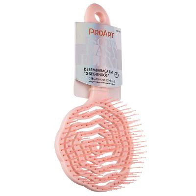 Escova de Cabelo Floral Proart Easy Flexi Rosa