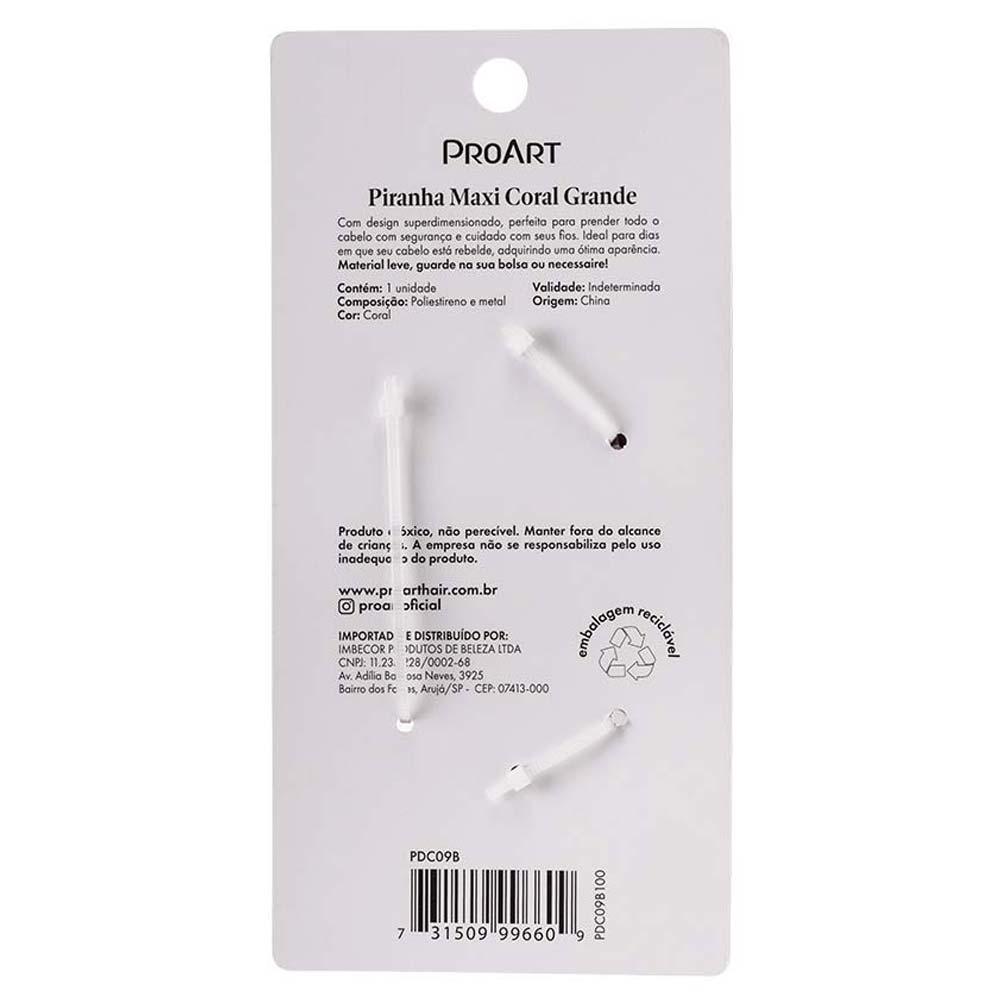 Prendedor de Cabelo Proart Maxi Coral Grande - 4