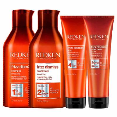 Redken Frizz Dismiss Kit – Shampoo + Condicionador + Leaven – In + Máscara