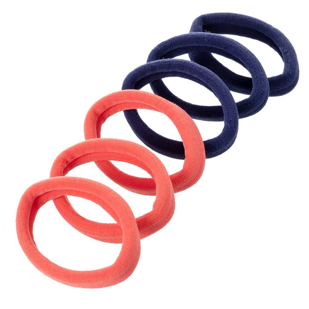 Elásticos de Cabelo Sem Metal Proart Azul e Laranja - 1