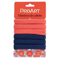 Elásticos de Cabelo Sem Metal Proart Azul e Laranja - 2