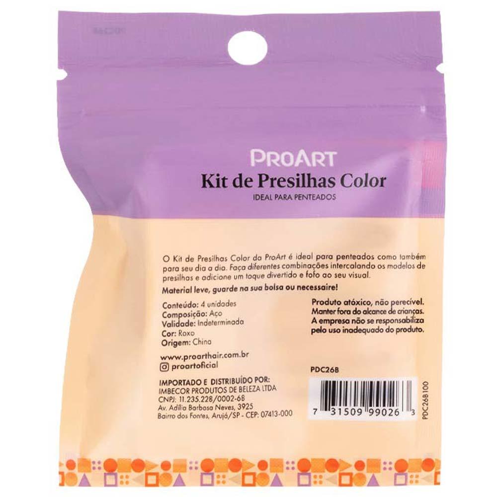 ProArt Kit Presilhas 4 peças Roxo - 4