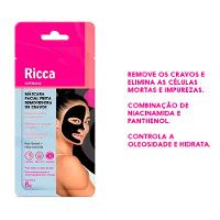 Máscara Preta Facial Ricca - 1,2,3 Adeus Cravos! - 3