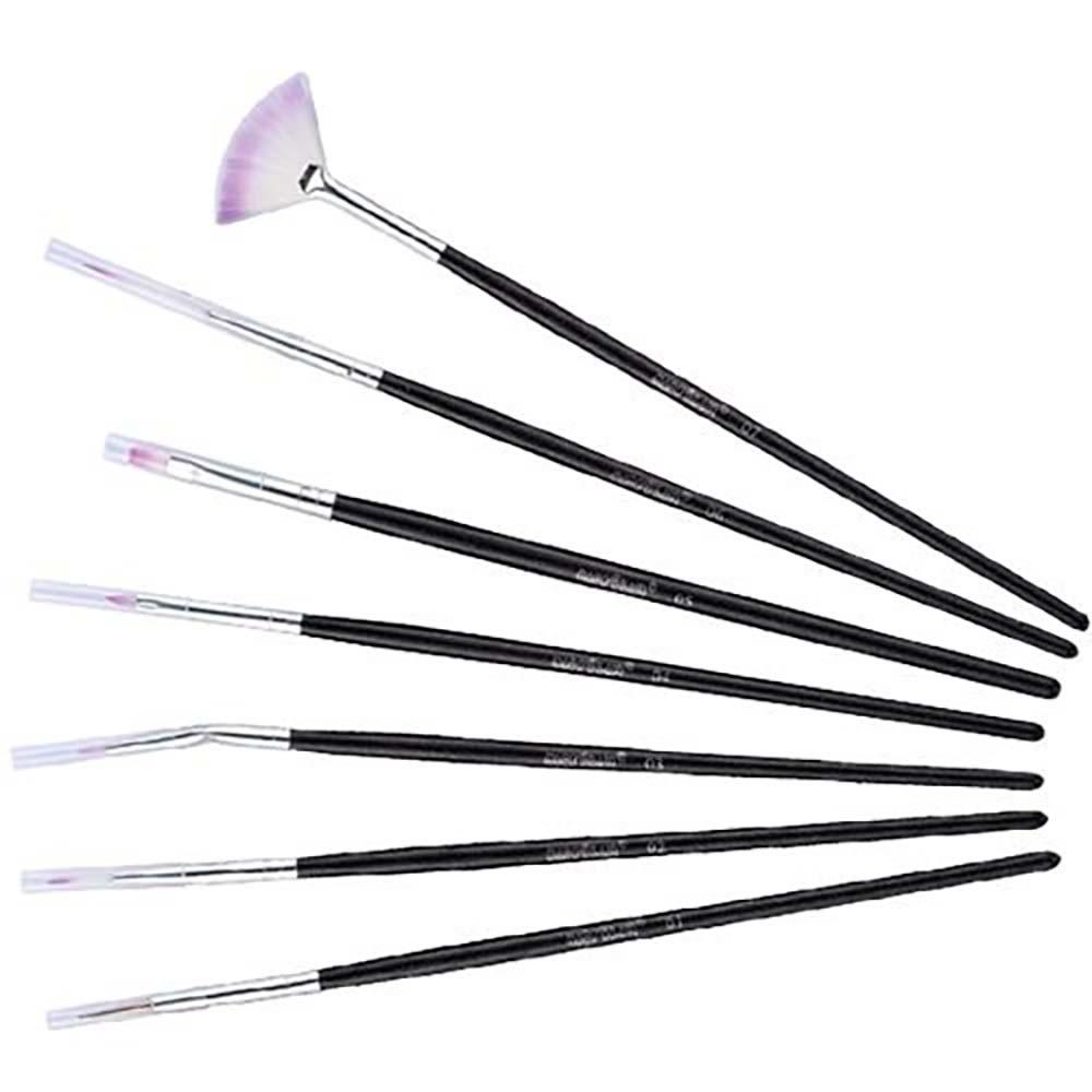 Macrilan B706 Kit – 7 Pincéis para Unhas Artísticas - 1