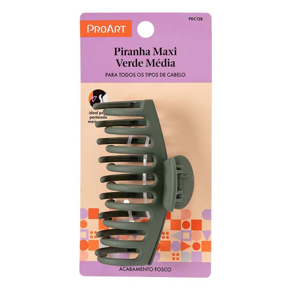 Prendedor de Cabelo Proart Maxi Verde Média - 3
