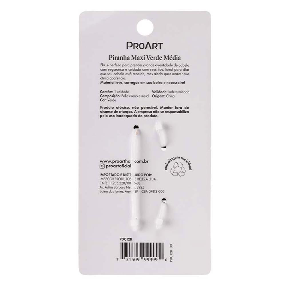 Prendedor de Cabelo Proart Maxi Verde Média - 4