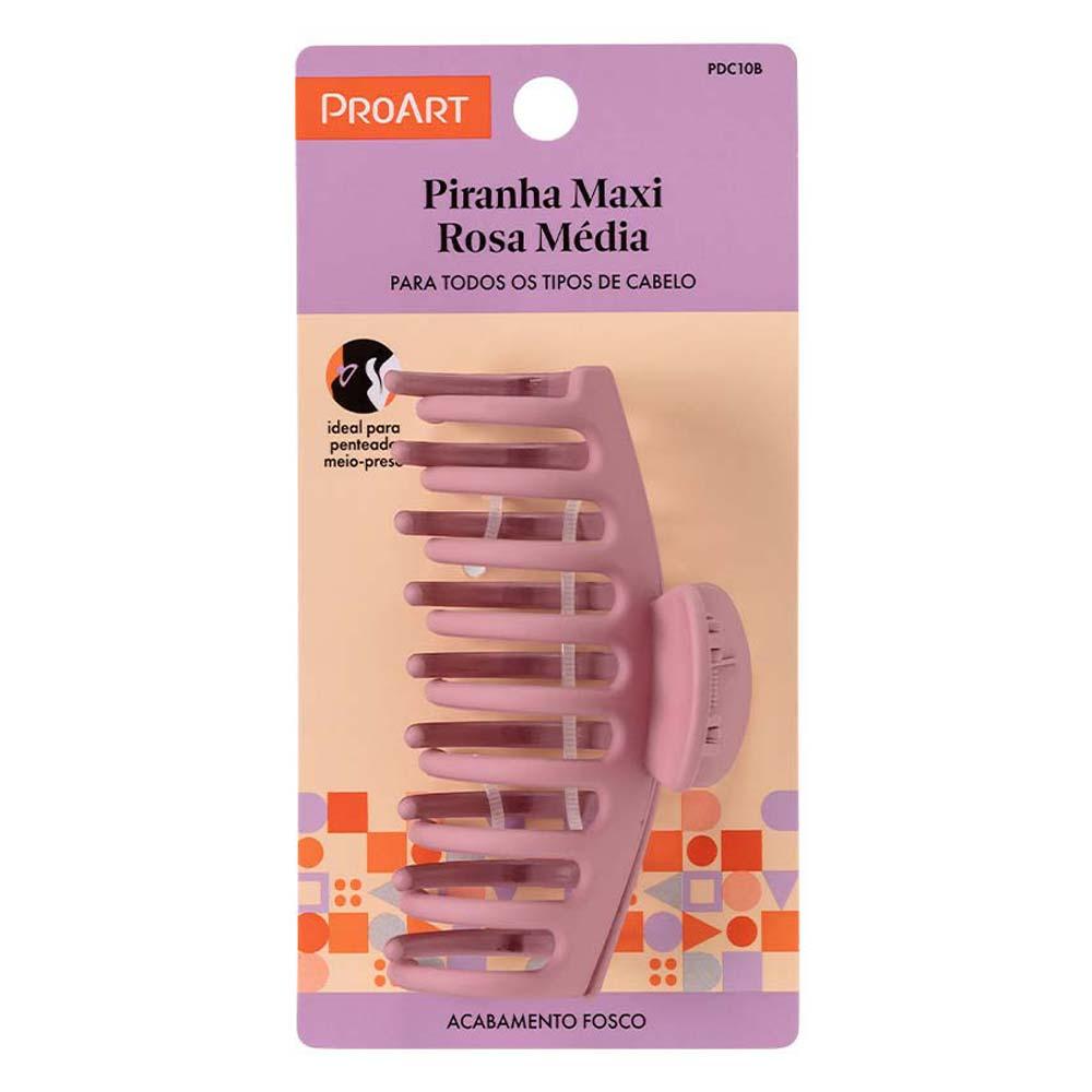 Prendedor de Cabelo Proart Maxi Rosa Média - 2