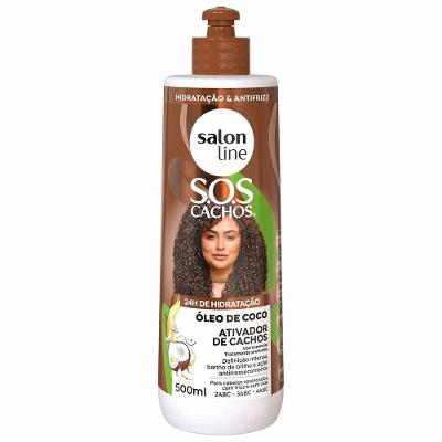 Salon Line SOS Cachos Óleo de Coco Hidratação Absoluta Ativador de Cachos