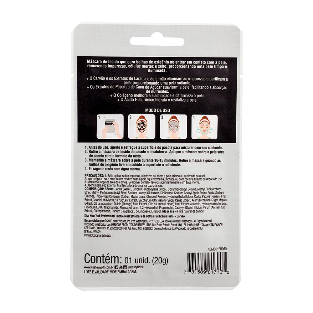 Máscara Facial Kiss NY – Bubble Mask Carvão - 2