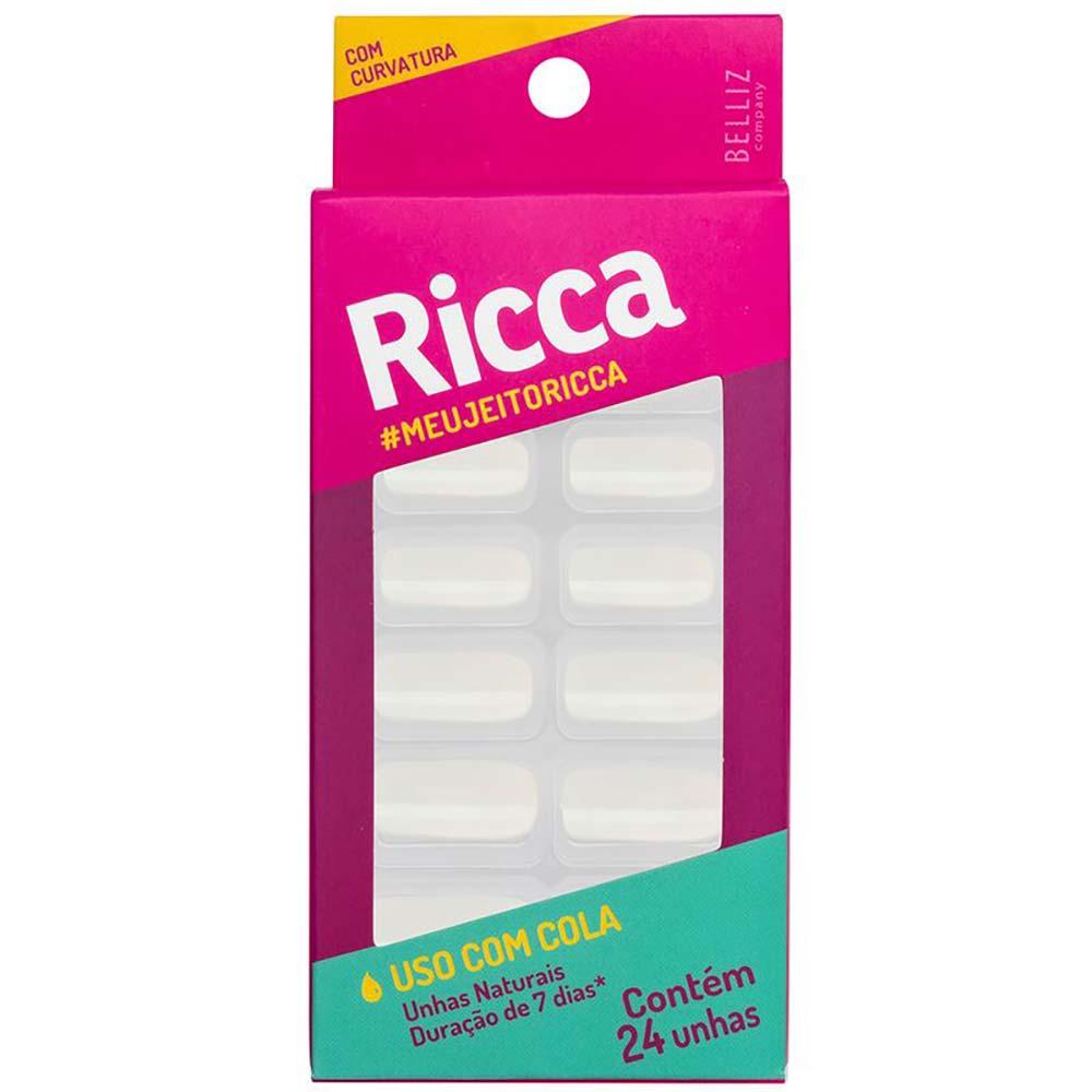 Unhas Postiças Ricca Naturais com Curvatura - 1