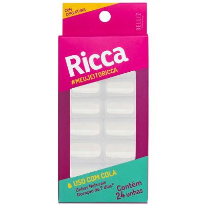Unhas Postiças Ricca Naturais com Curvatura